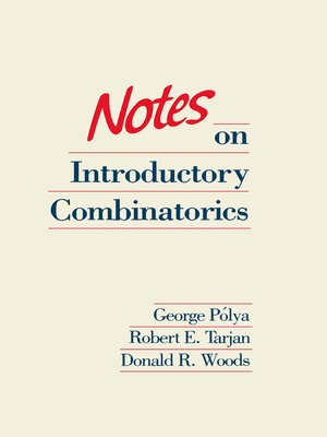 cover image of Notes on Introductory Combinatorics